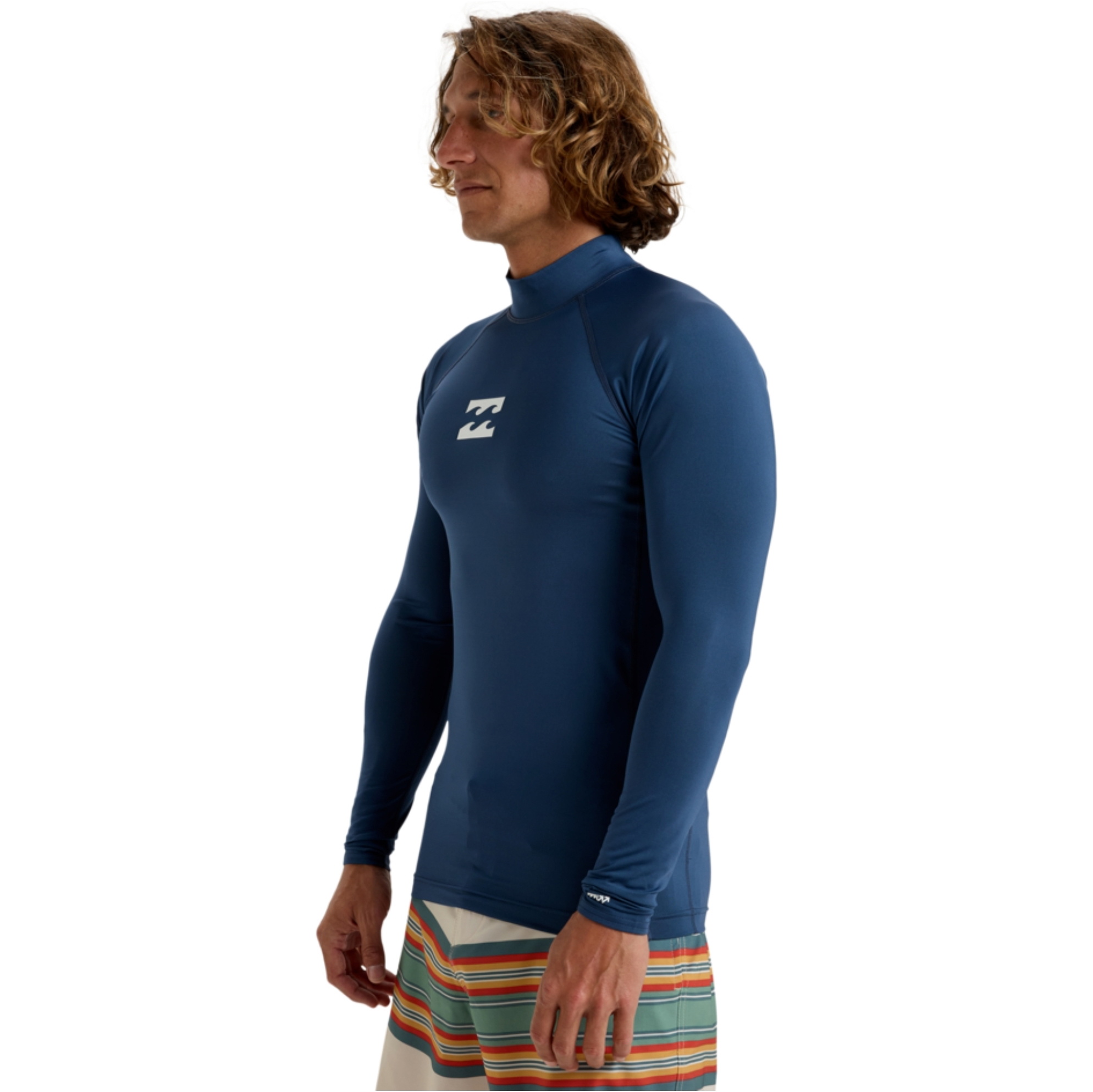 2026 Billabong Mens Waves All Day Long Sleeve Rash Vest EBYWR00102 - Midnight